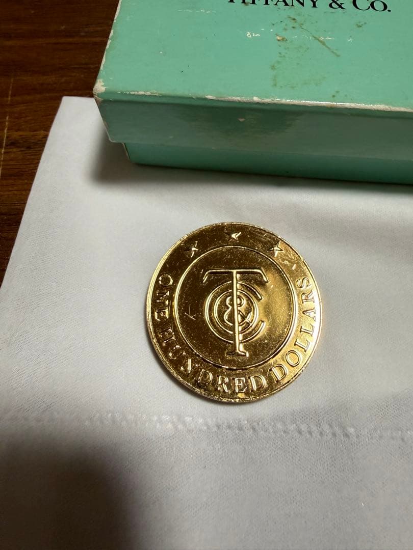 Tiffany Money $100（silverに18金メッキ加工)