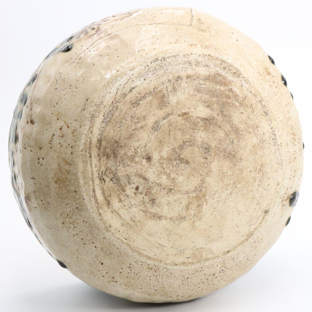 青織部共蓋水指 書付有 茶道具　M305