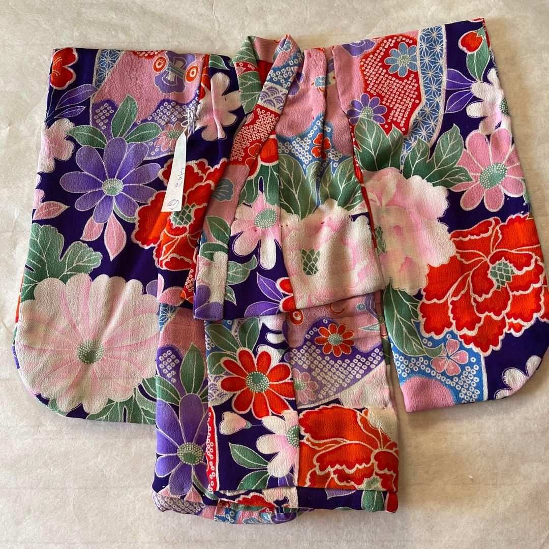 古布　一越縮緬　人形の着物　10号　120706