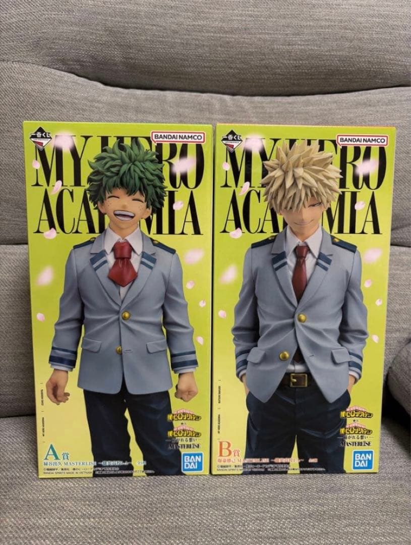 ヒロアカ　一番くじ　紡がれる想い　緑谷出久　爆豪勝己　フィギュア　セット