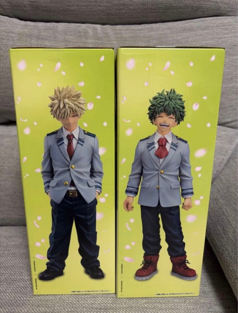 ヒロアカ　一番くじ　紡がれる想い　緑谷出久　爆豪勝己　フィギュア　セット