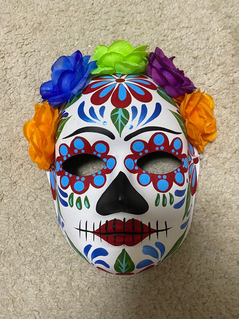 【レア！メキシコ現地品！】リメンバーミー　メキシコ　死者の日　お面　ペイント