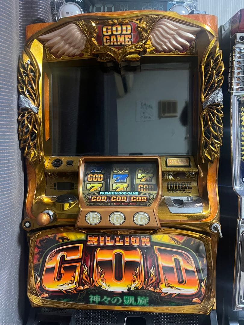 パチスロ実機　GOD ゴッド　凱旋　5号機　データカウンター付き