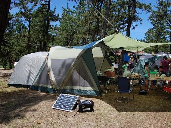 ほぼ未使用●ポータブル電源ちくでんSUN・KIT● ソーラーパネルセット 防災