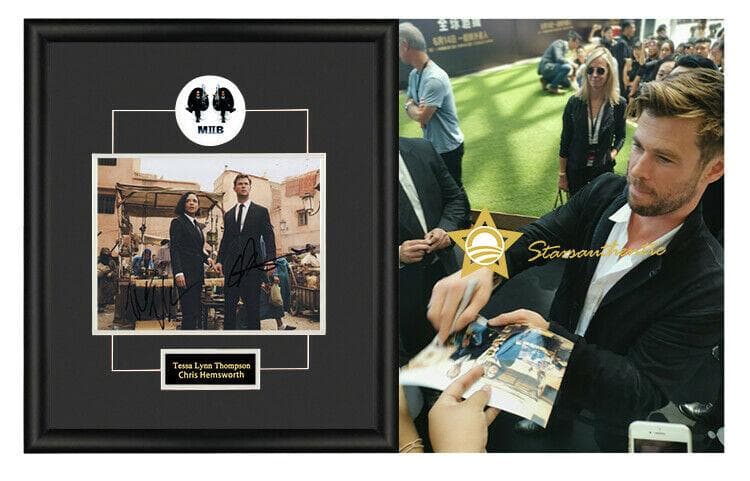 直筆サイン入り写真 テッサ・トンプソン クリス・ヘムズワース SA鑑定済