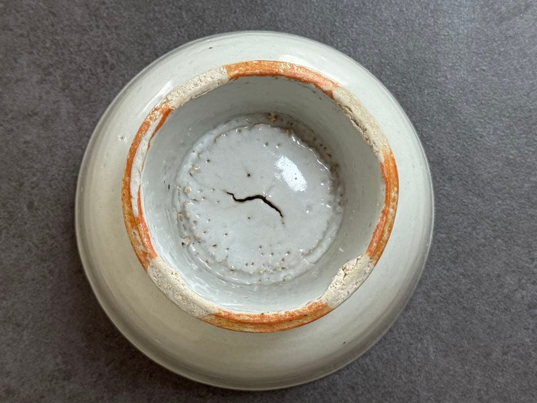 李朝　白磁台鉢