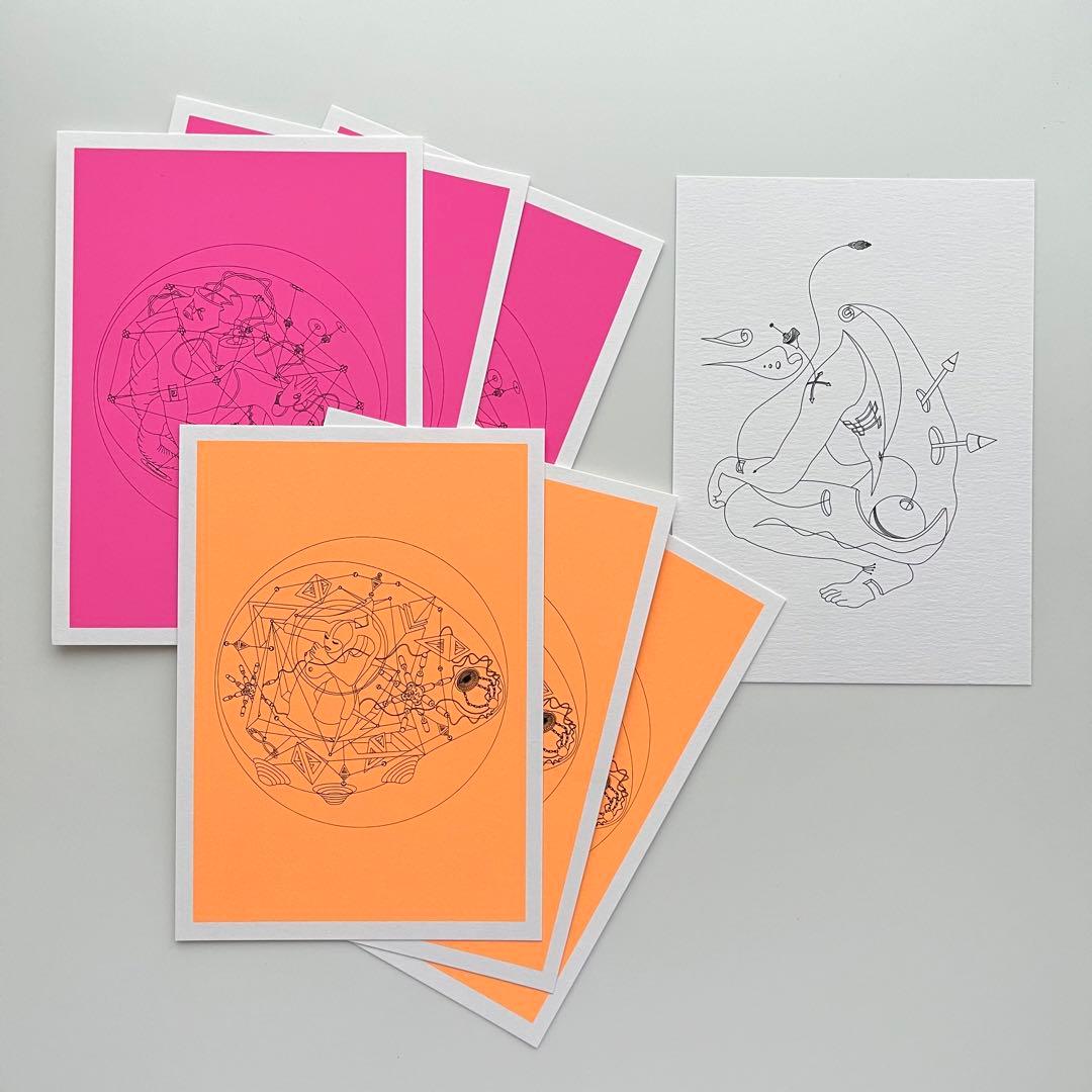 【新品未使用・未開封】藤井フミヤ FUMIYART フェビル君 ポストカード 他