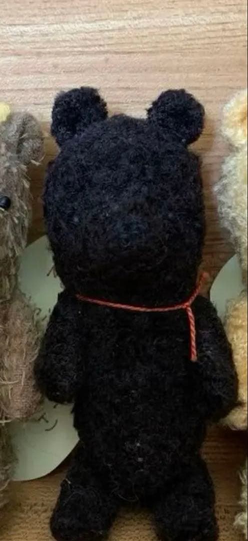 クロクマ　Lucky Peanuts 様　テディベア　国内作家