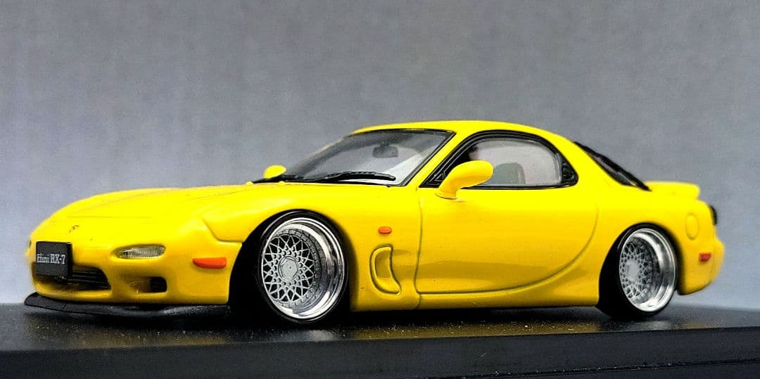 1/43　マツダ　RX-7改　FD3S　BBS-RS　アルミ製　深リム