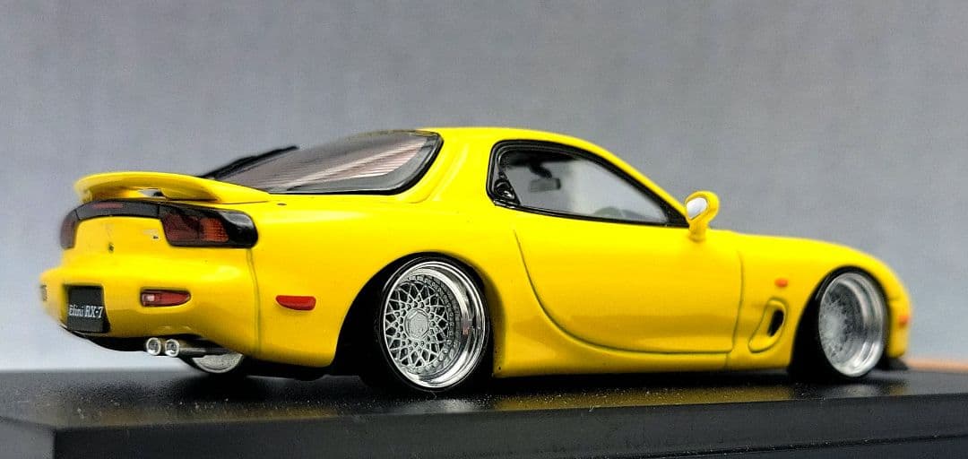 1/43　マツダ　RX-7改　FD3S　BBS-RS　アルミ製　深リム