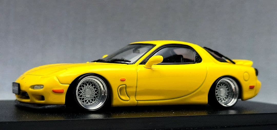 1/43　マツダ　RX-7改　FD3S　BBS-RS　アルミ製　深リム
