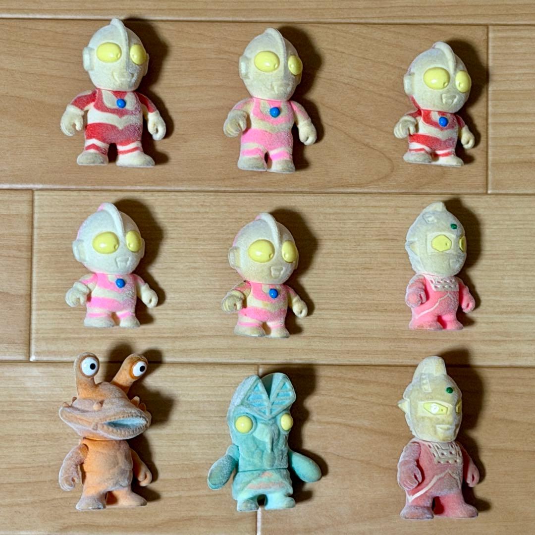 【激レア】ウルトラマングラフィティ フロッキー加工 フィギュア 9体セット 希少