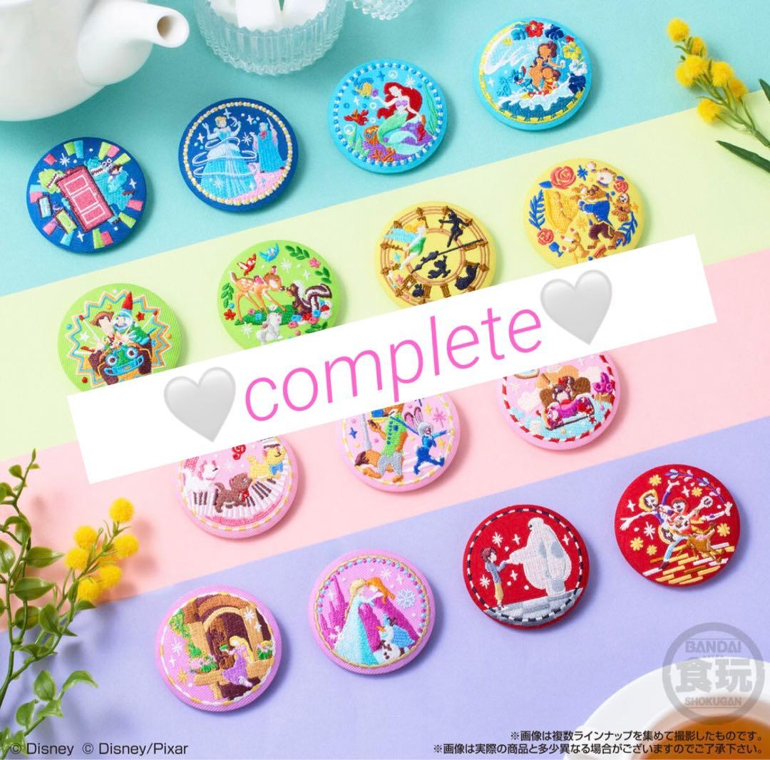 ディズニー刺繍缶バッジ 《コンプリート》