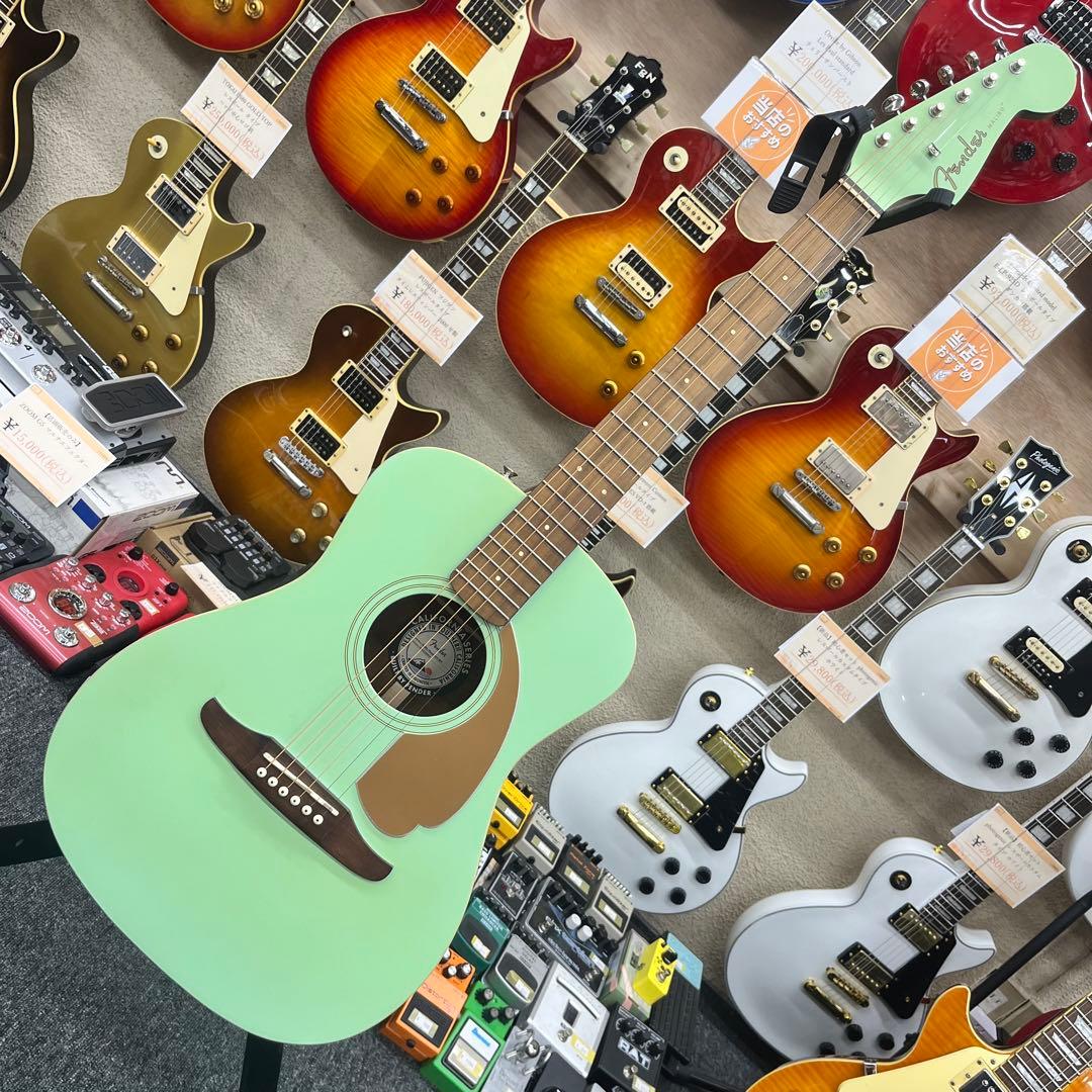 【11538】Fender Malibu Player エレアコグリーン