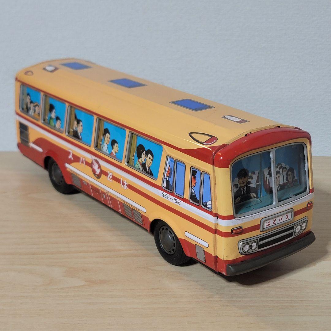 土日限定価格 昭和レトロ ブリキ PMA製 はとバス 40cm