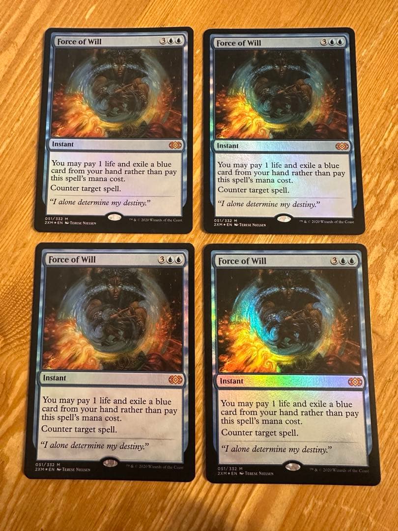 意志の力 Force of Will 英語 foil 4枚 2XM