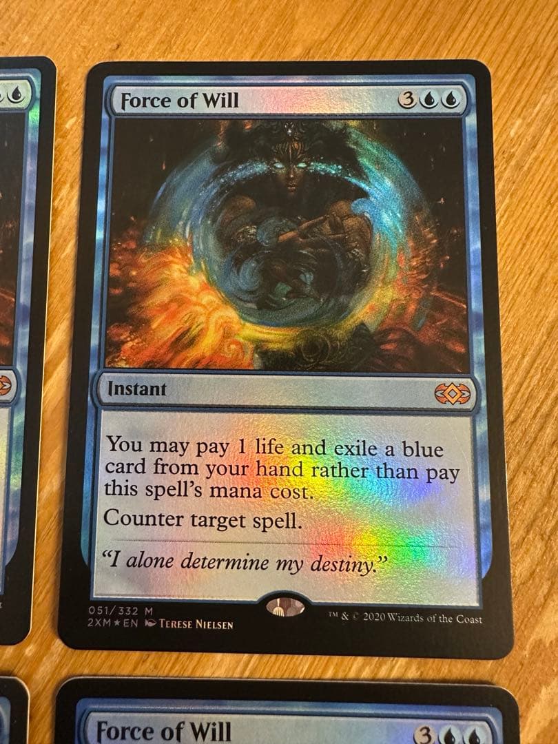 意志の力 Force of Will 英語 foil 4枚 2XM