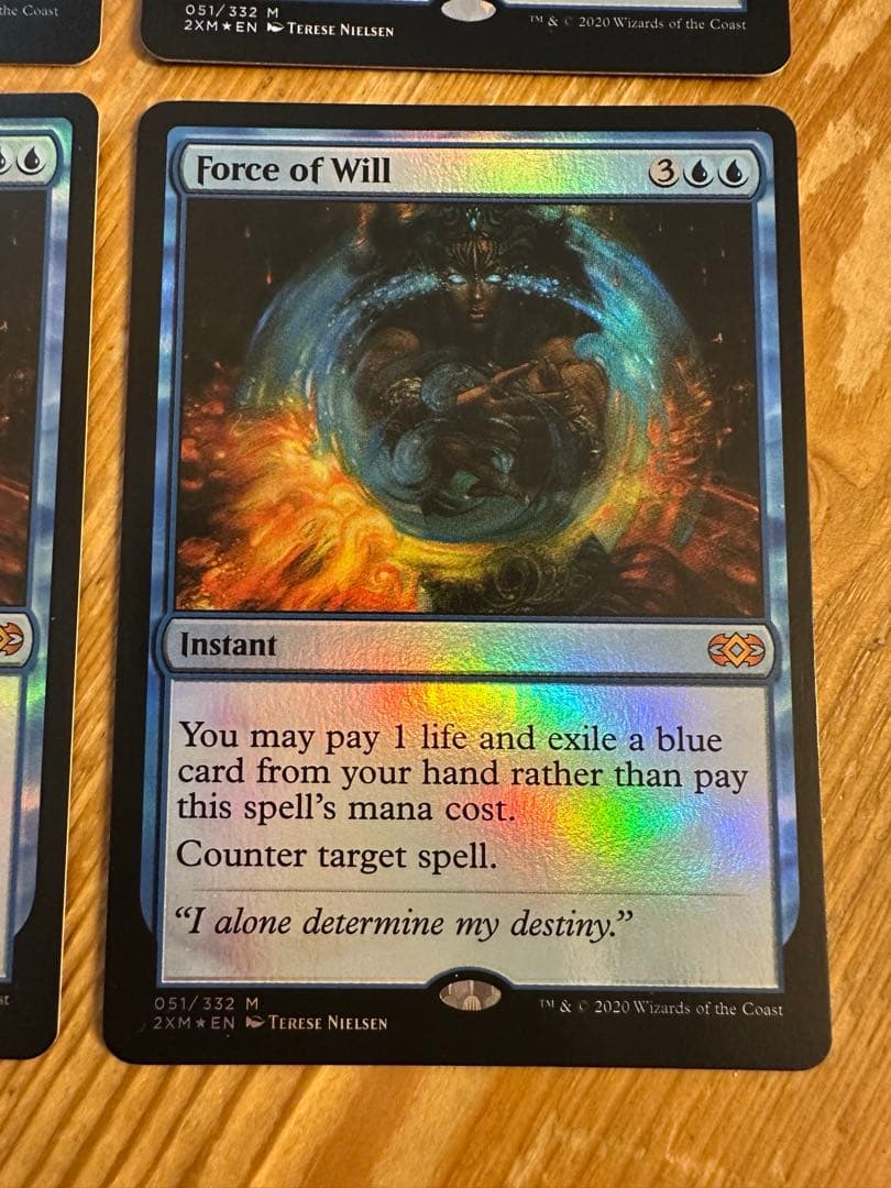 意志の力 Force of Will 英語 foil 4枚 2XM