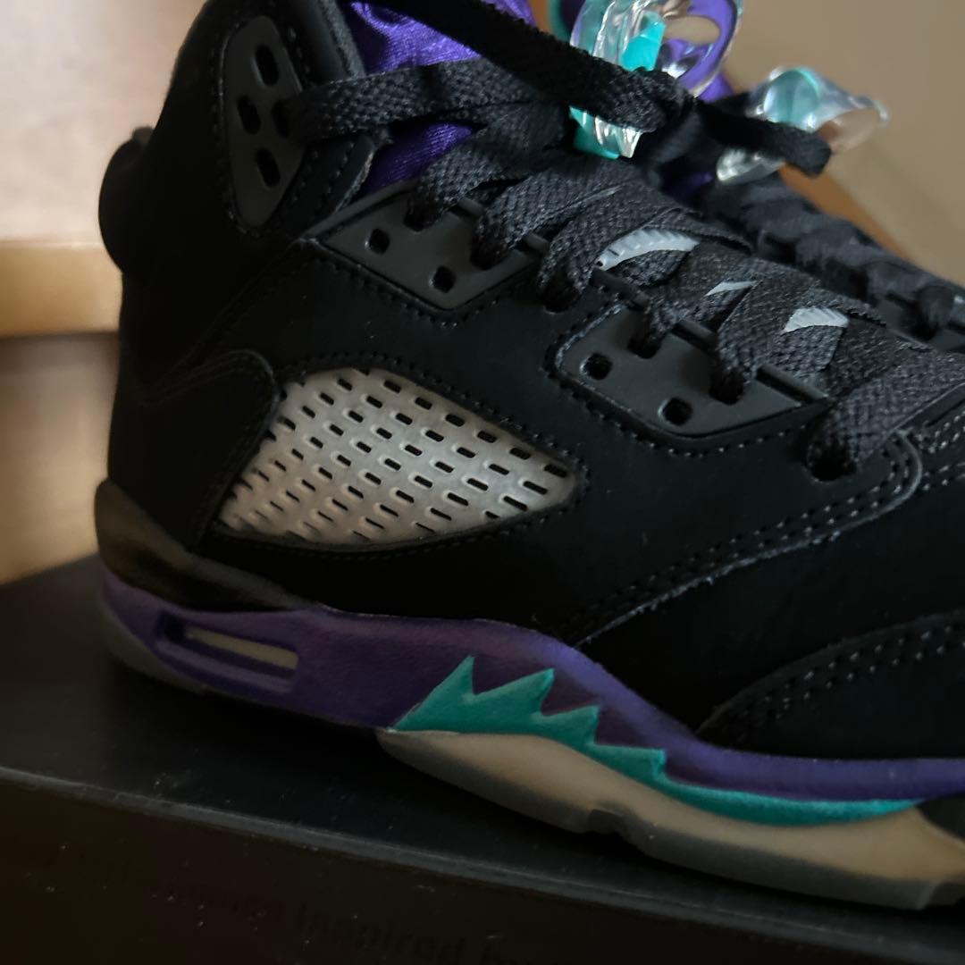 シューズ(女性用) NIKE AIR JORDAN 5 RETRO BLACK GRAPE