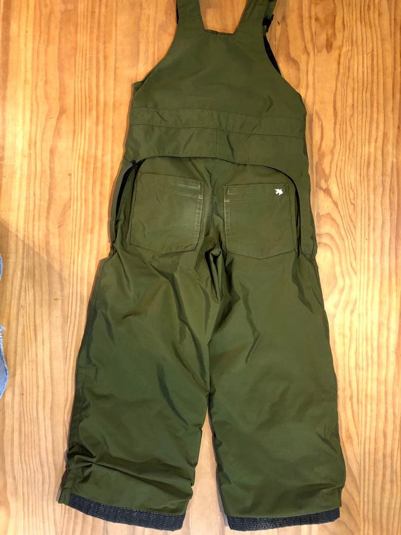ii green clothing キッズ スノーボードウェアビブパンツ L