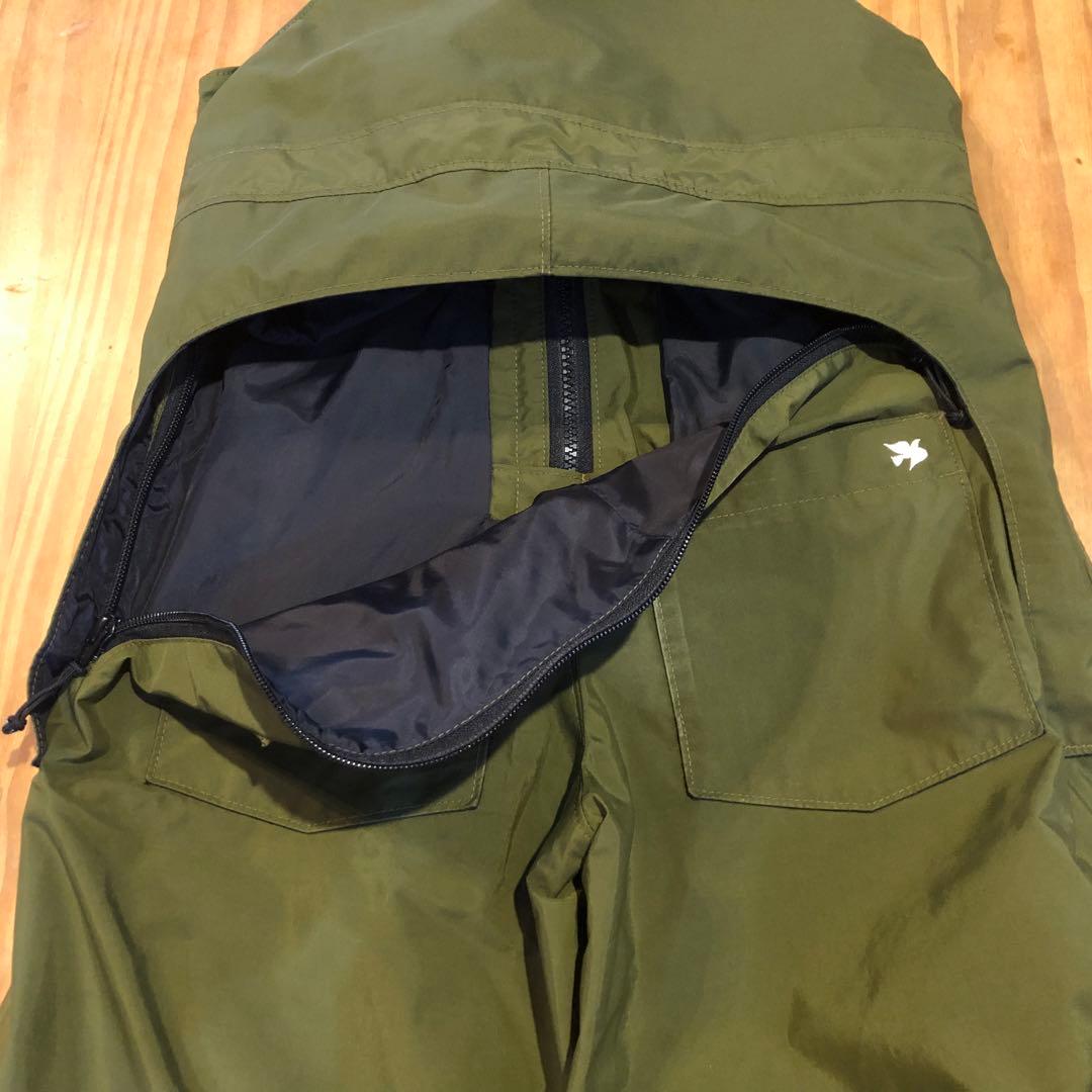 ii green clothing キッズ スノーボードウェアビブパンツ L