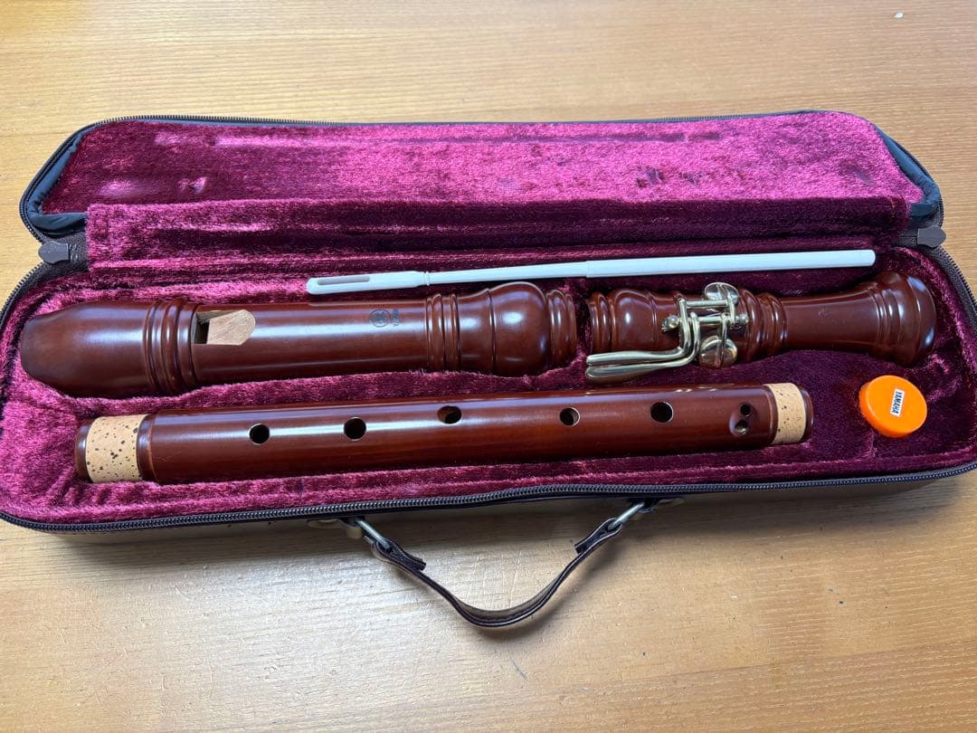 【現状渡し／音出し未確認】ヤマハ テナーリコーダー ケース付