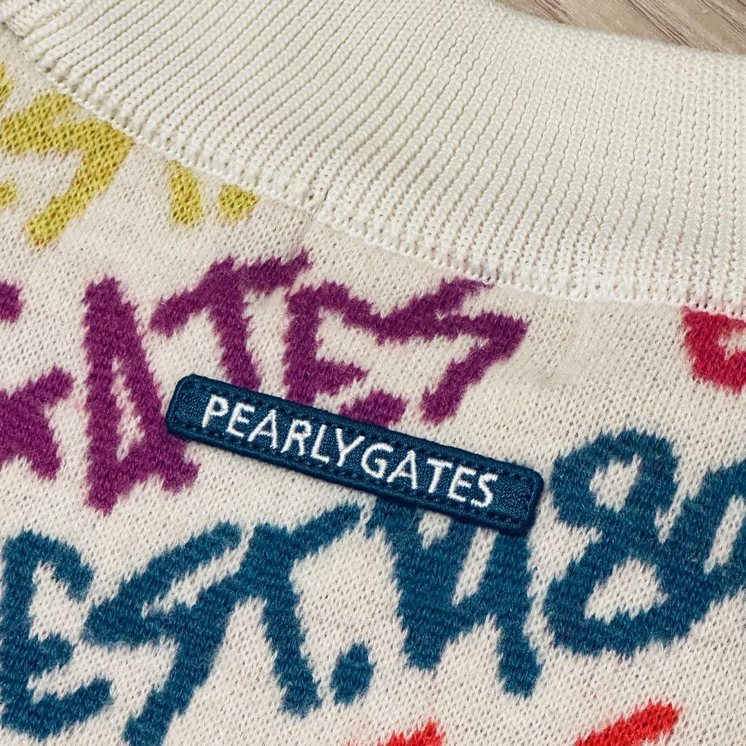 パーリーゲイツ 落書き厚手セーター ニット サイズ0