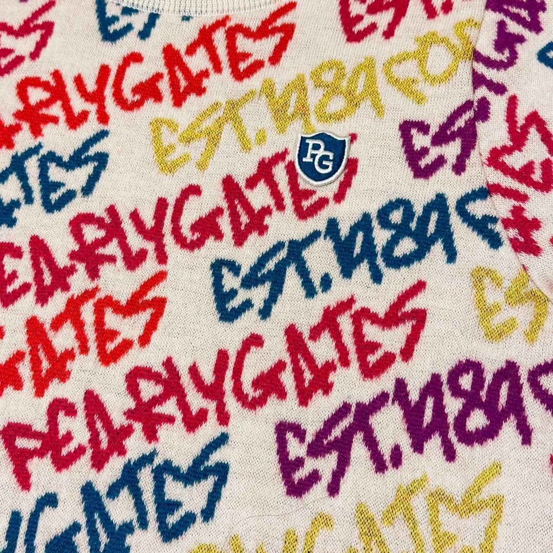 パーリーゲイツ 落書き厚手セーター ニット サイズ0