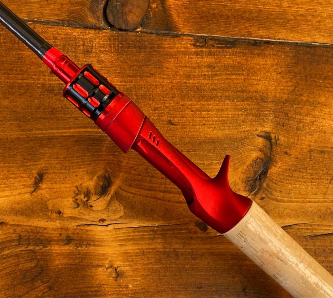 バス釣りセット　2ピースロッド　6ft バスロッド　ベイトロッド　カーボンロッド