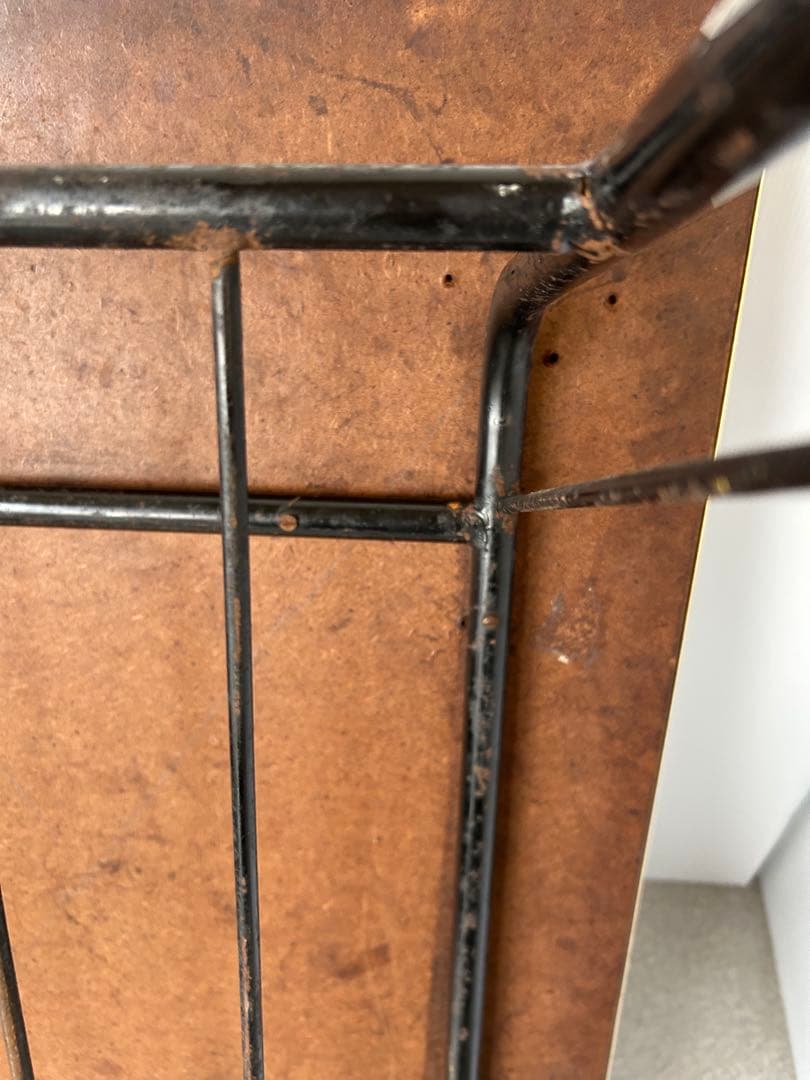 ヴィンテージ　昭和レトロ　鉄脚テーブル　作業台　ダイニング　机ミッドセンチュリー