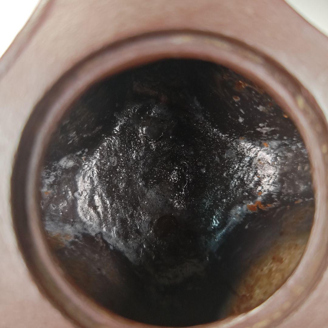 ウ319 銚子『釜師　佐藤浄清造』『七宝銚子　染付替蓋付　共箱　鉄製』茶道具