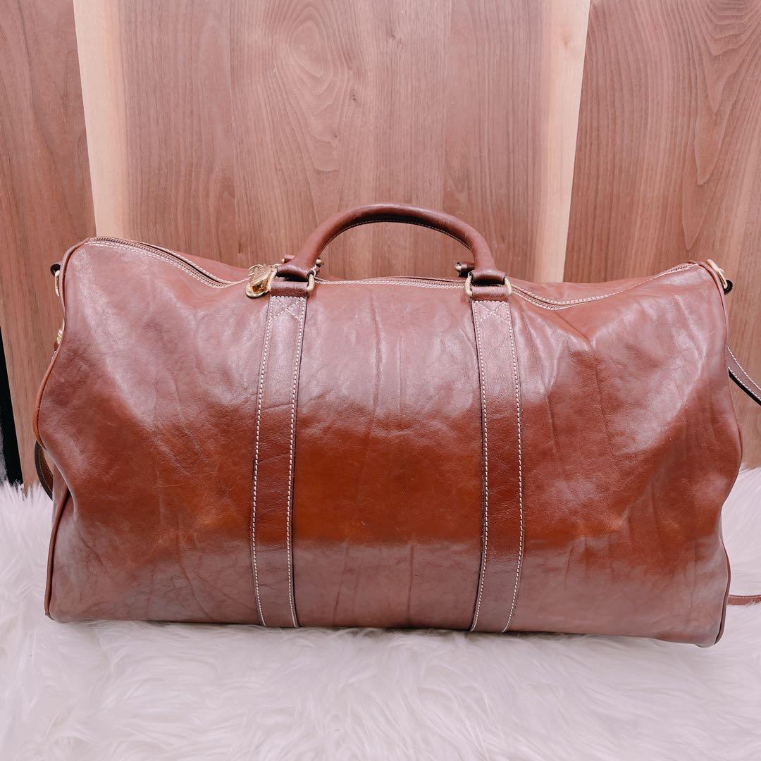 HIROFU 旅行ボストンバッグショルダーバッグ　2way レザー本革大容量