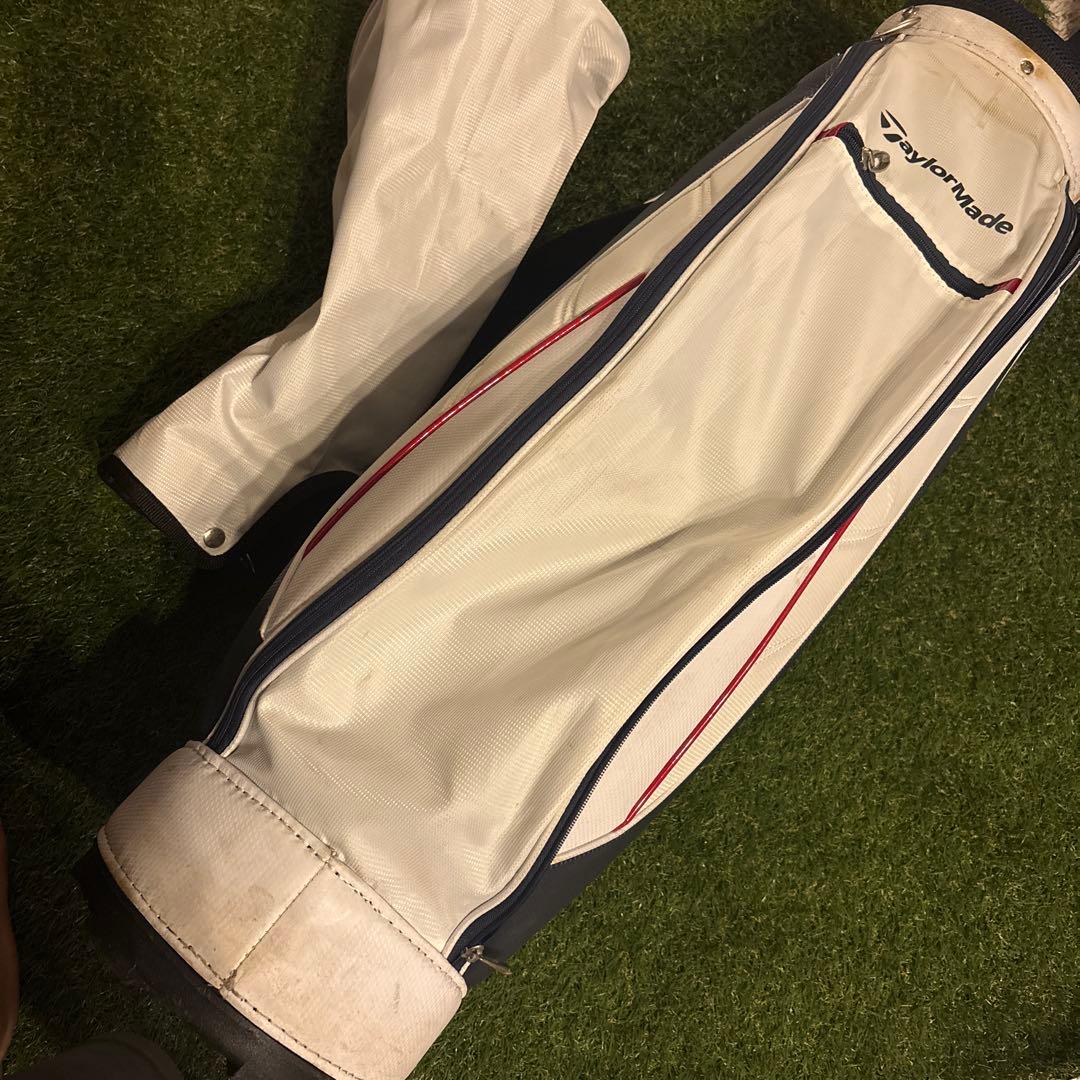 TaylorMade キャディバッグ ホワイト/ネイビー　テーラーメイド