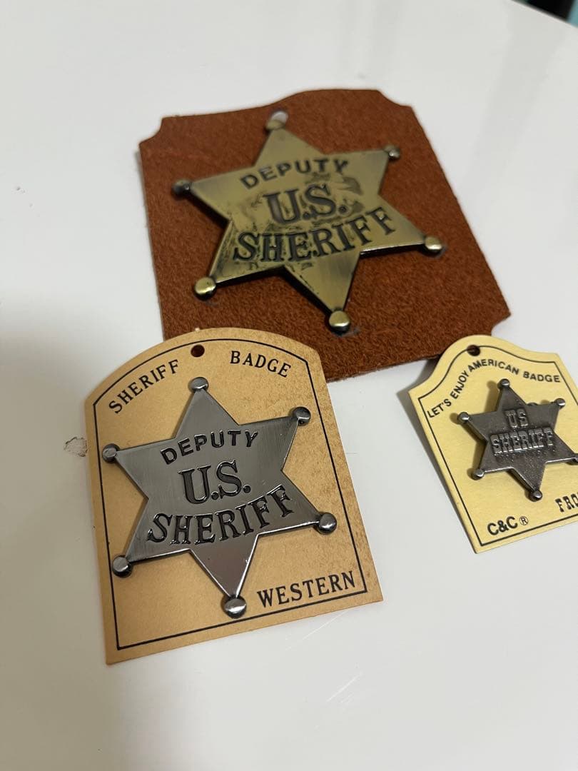 【激レア】ディズニー DEPUTY U.S. SHERIFF 保安官バッジ 3点