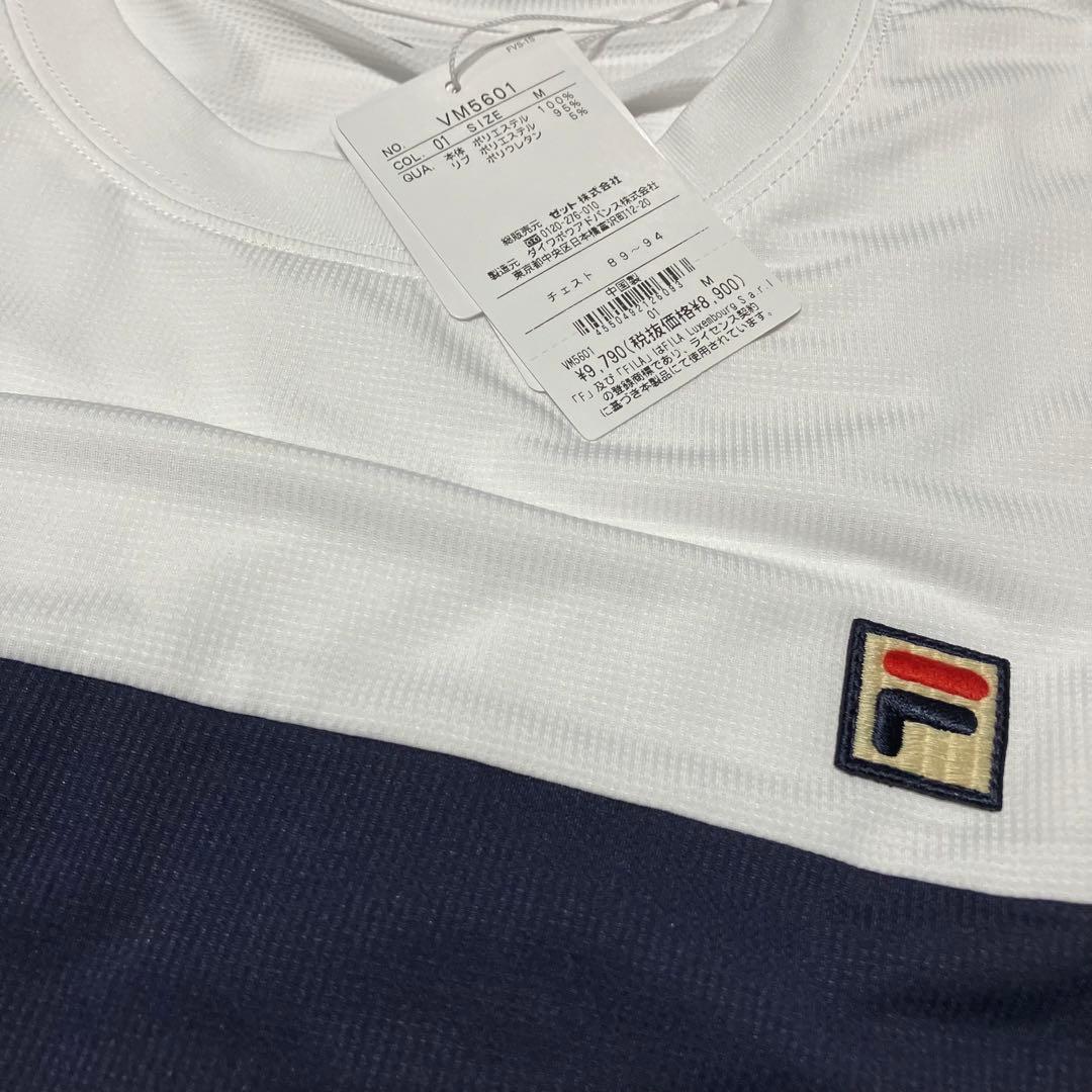 FILA フィラ テニスウェア 半袖TシャツVM5601 ホワイト メンズM新品
