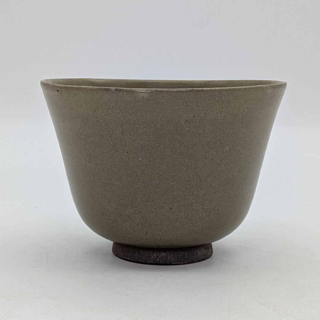 森香州？ 虫明焼 茶盌 抹茶碗 抹茶茶碗 茶道具 茶器 食器 在銘 鉄絵 切高台