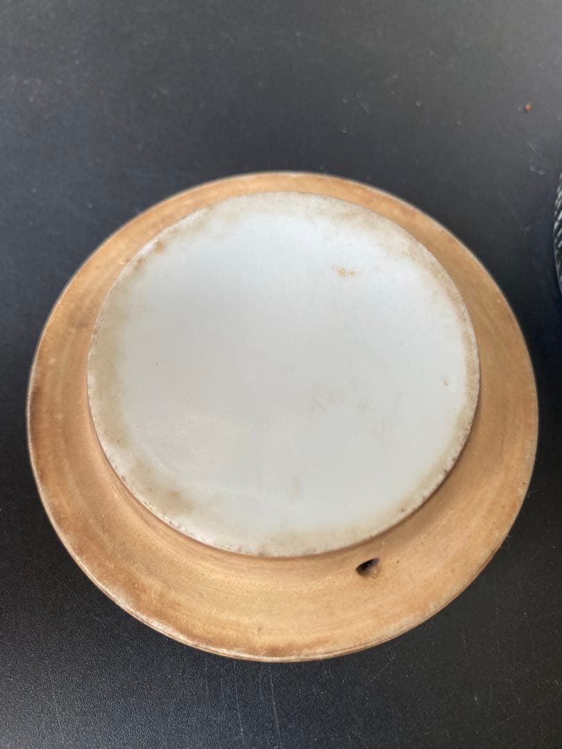 本物　中国古美術 時代物 粉彩 民国 蓋物 茶入 茶道具 中国古玩 骨董品 在銘