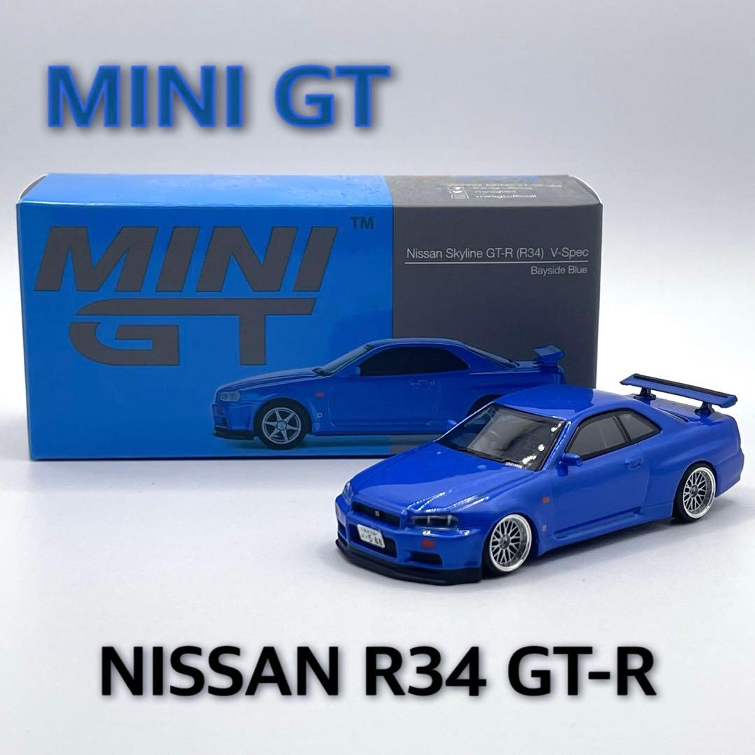 1/64 MINIGT 日産 R34 GT-R カスタム品 BBS