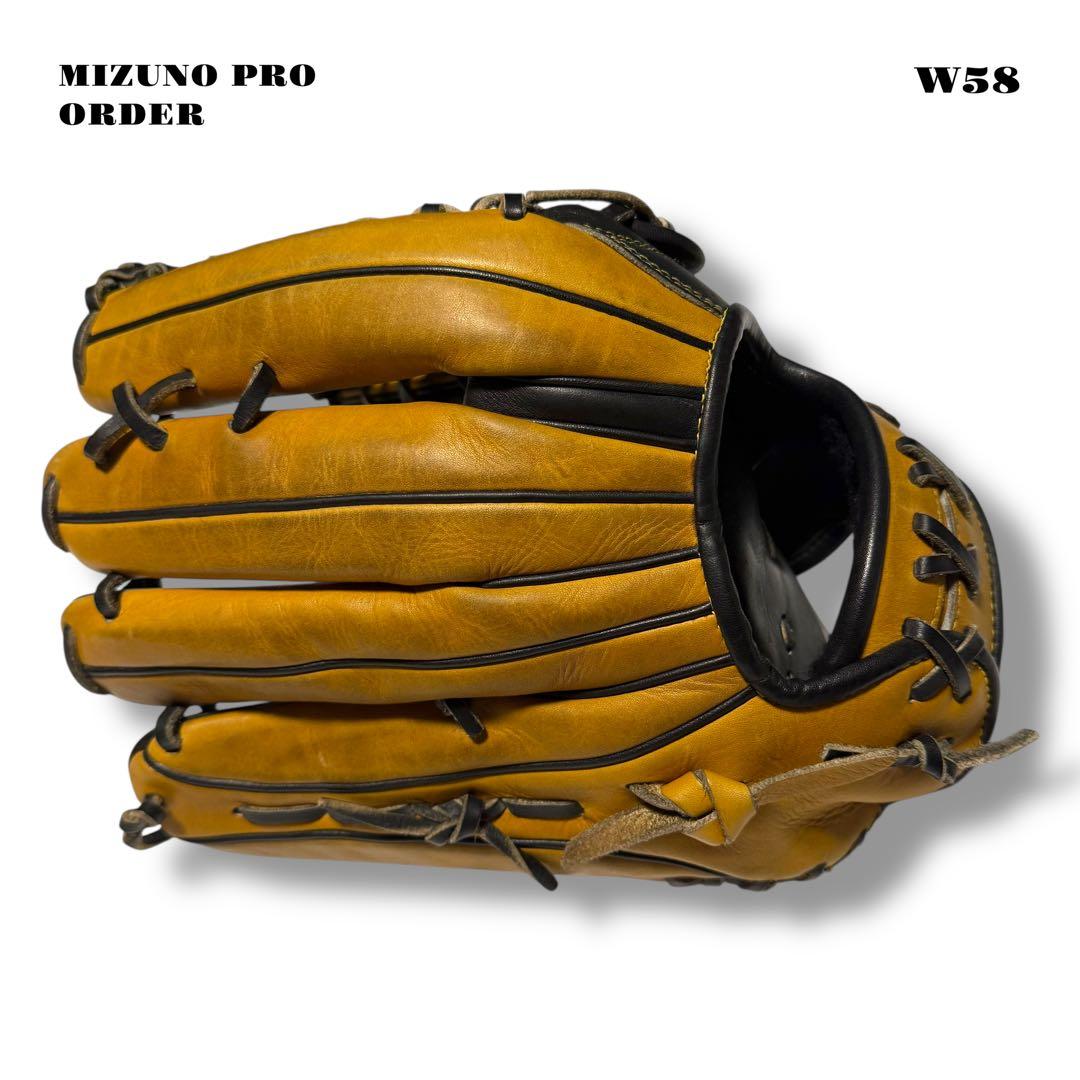 希少品！ MIZUNO PRO ミズノ プロ オーダー グローブ グラブ 黒 金