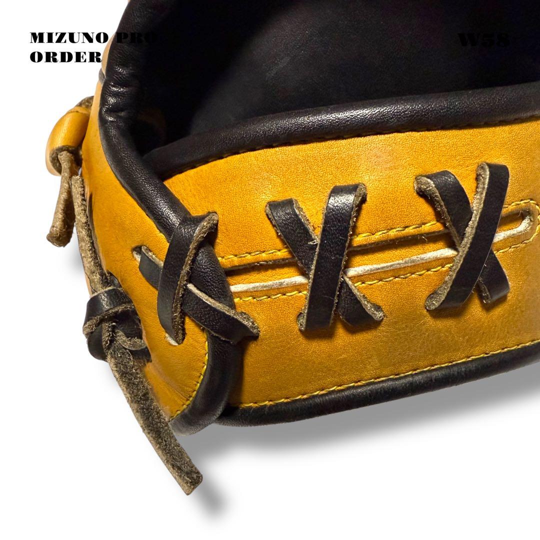 希少品！ MIZUNO PRO ミズノ プロ オーダー グローブ グラブ 黒 金