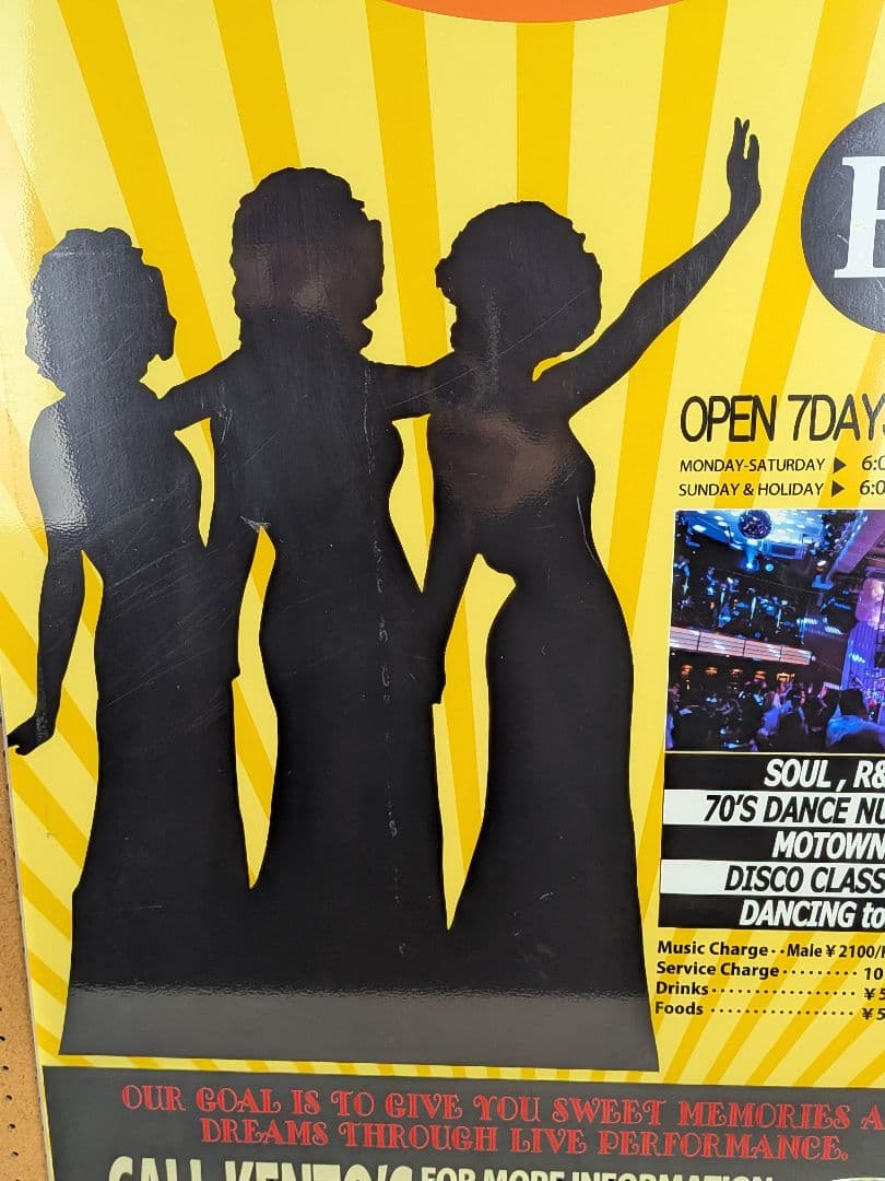 超レア★KENTO'S Osaka 梅田の看板★Livehouse閉店★一点物