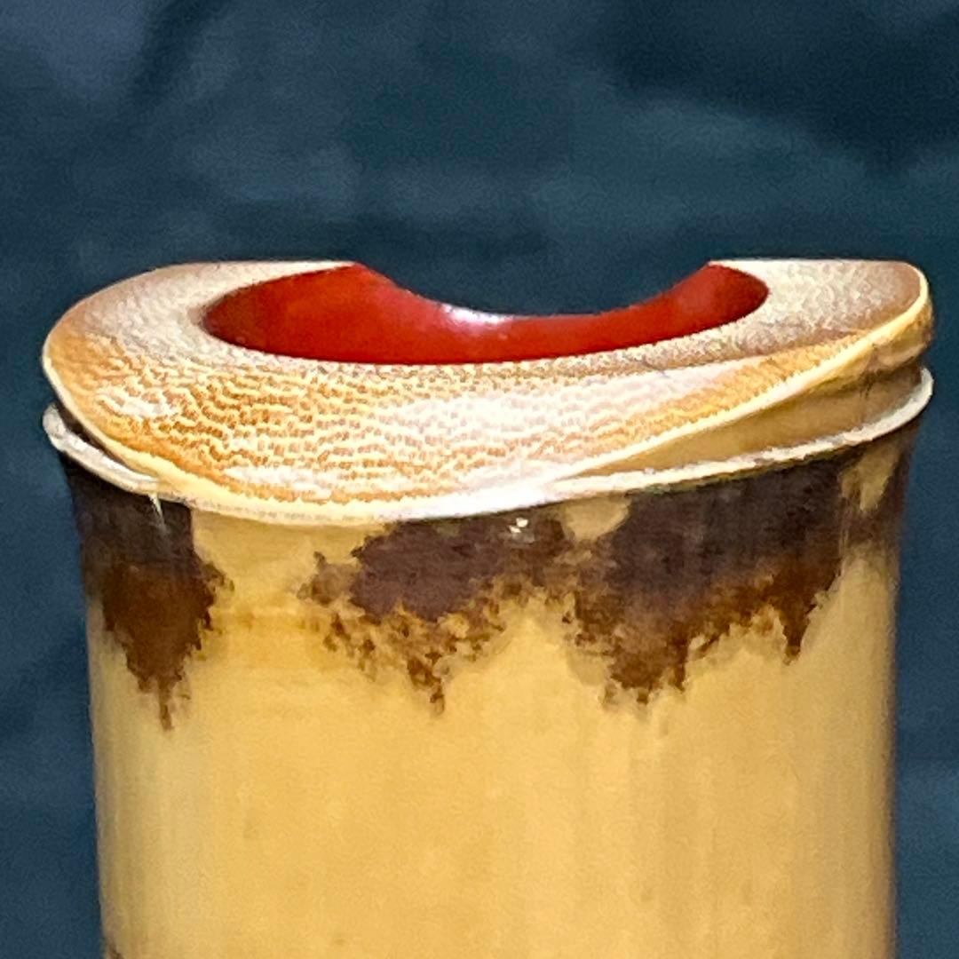 尺八 都山流 在銘 中継ぎ緩み無し 一尺九寸管 籐巻き 銀三線 未使用品