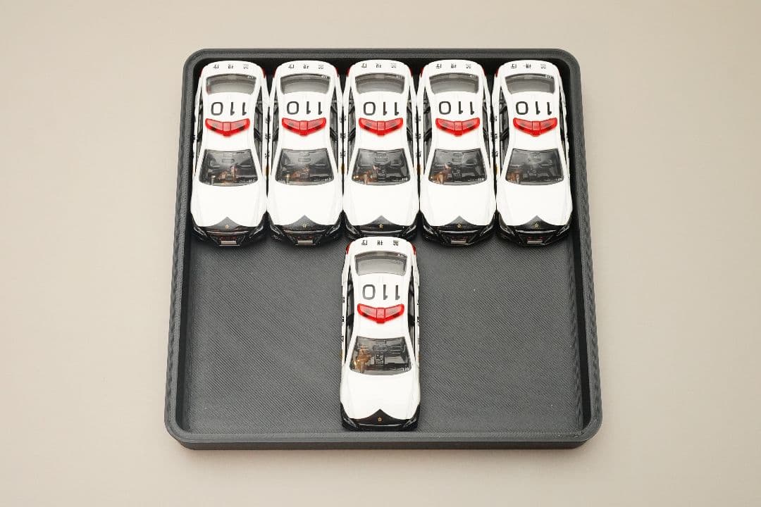 光る！LEDカスタム トミカ パトカー 6台セット