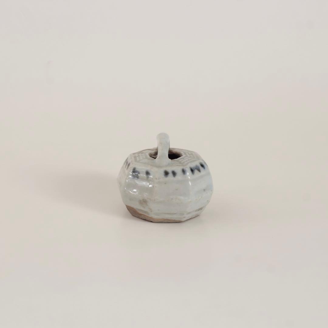 染付 八角 水滴 古道具 アンティーク 文具