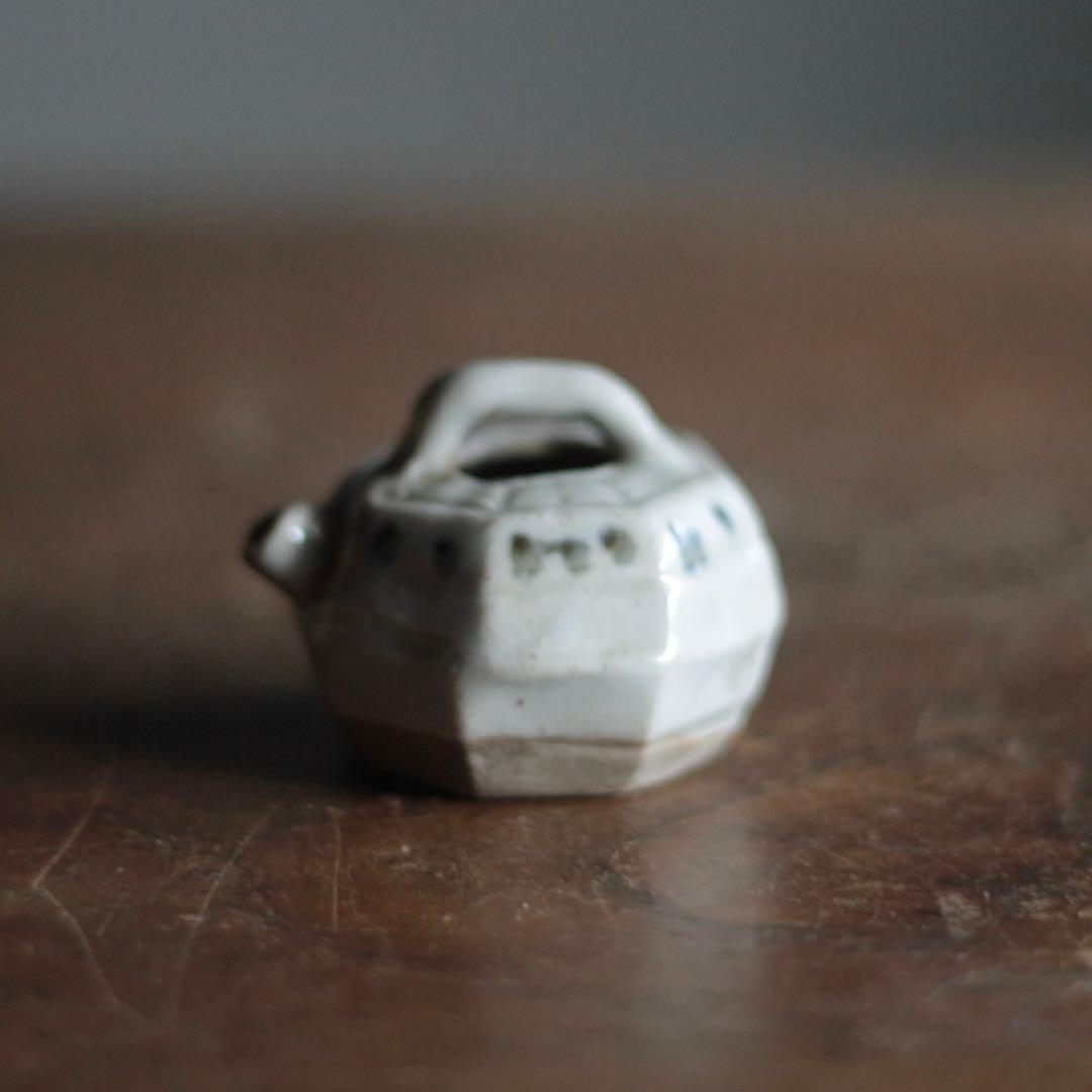 染付 八角 水滴 古道具 アンティーク 文具