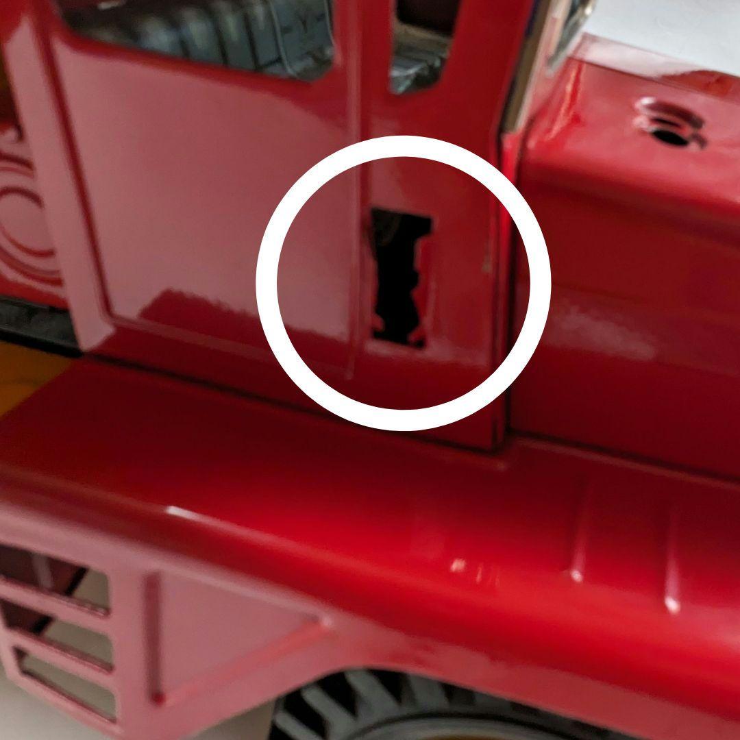 レトロ　米澤玩具（株）ブリキのダンプカー　長さ380×幅160×高さ195