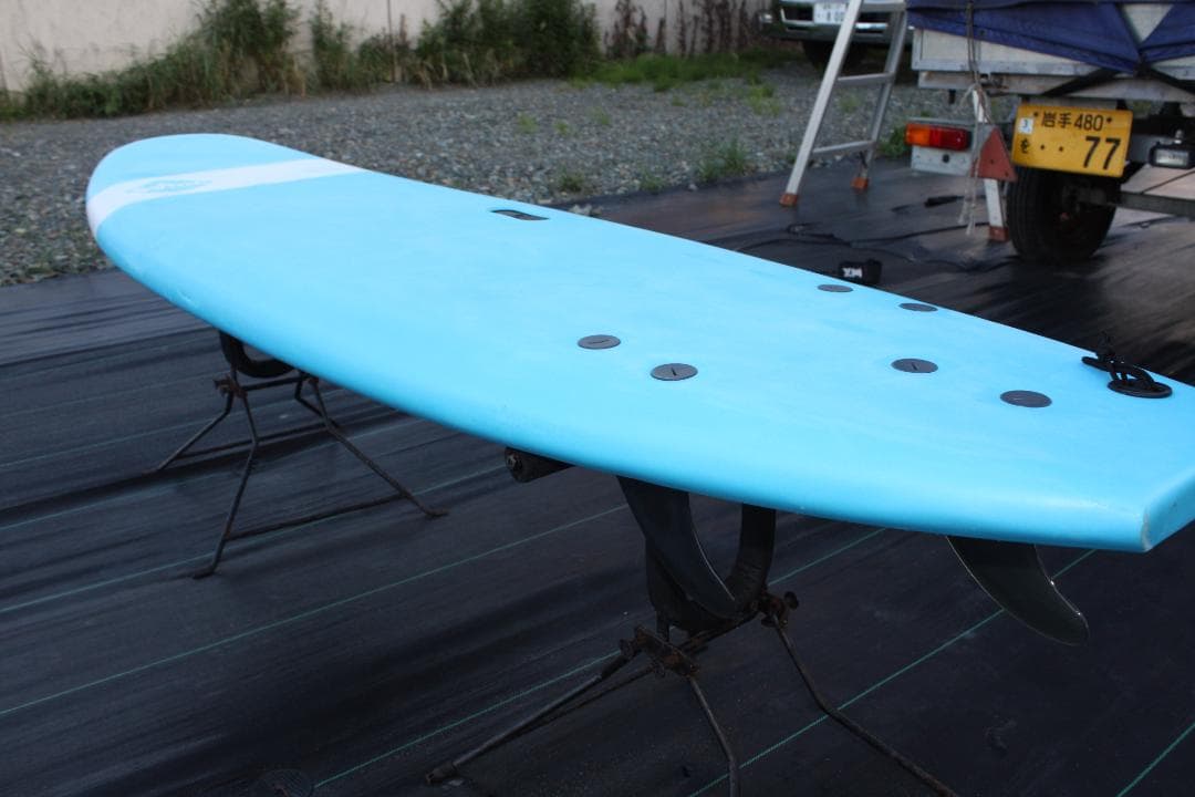 Softech スポンジボード 6’6 ｘ21 ｘ3＋中古リーシュ＋FCSキー