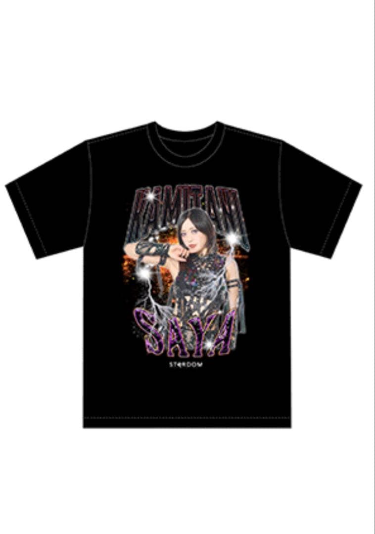 上谷沙弥　ラップTシャツ L スターダム　女子プロレスラー　公式