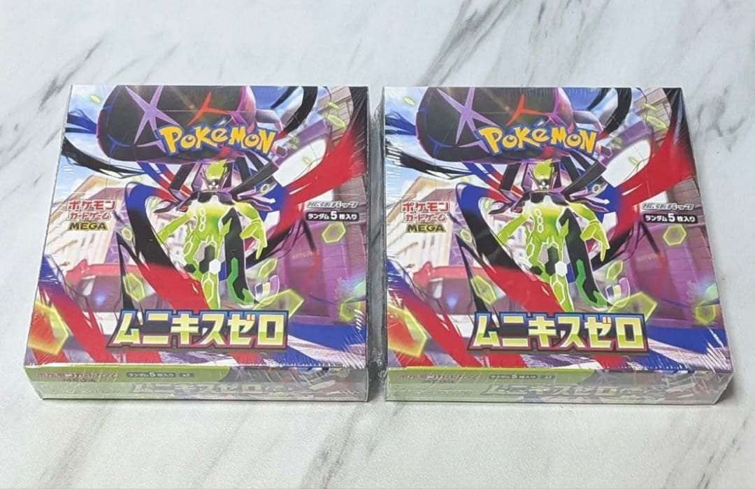 《未開封・シュリンク付き》 ポケモンカードゲーム ムニキスゼロ 2BOX