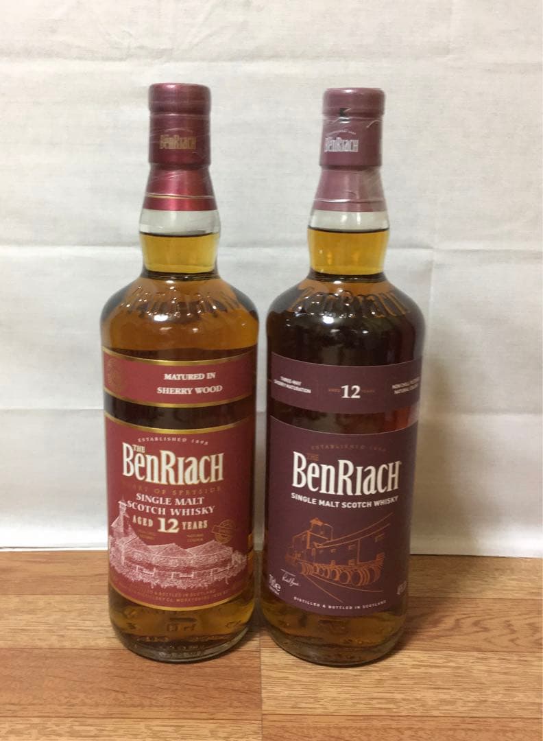 旧ボトル ベンリアック12年 シェリーウッド 700ml 46% 終売品 2本